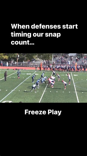 69K views · 291 reactions | When defenses start timing our snap count- we hit them with the freeze play. #footballplays #FootballHighlights | Youth Football Online | Facebook