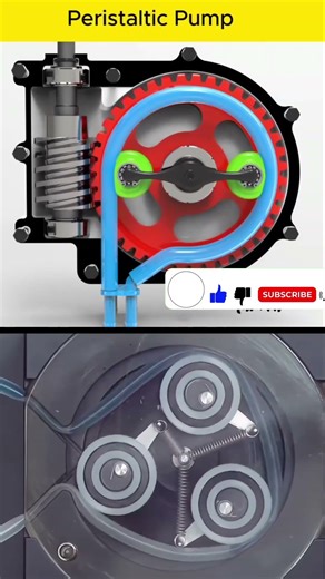 How a Peristaltic Pump Works | Engineering Animation #short #video #treading