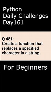 Python Daily Challenges Day161 For Beginners #programming #python #beginners