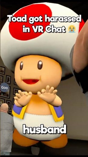 Toad Joined VR Chat and THIS happened! #vrchat #vr #shorts
