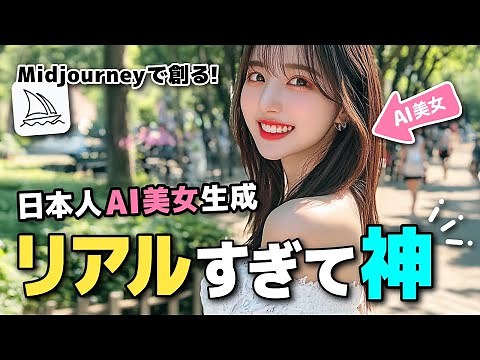 Midjourney（ミッドジャーニー）で創る！AI美女 日本人。生成リアルすぎて神。