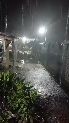 Heavy Rain in a Quiet Alley | Night Rain Ambience for Better Sleep
