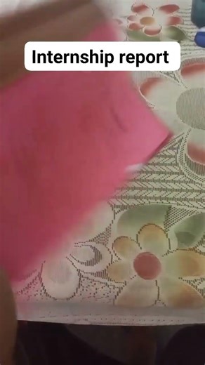 How to make Internship report file by hand