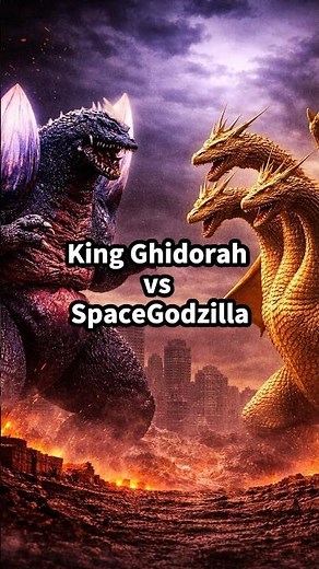 King Ghidorah vs SpaceGodzilla… Who Really Wins? #shorts #godzilla #ghidorah