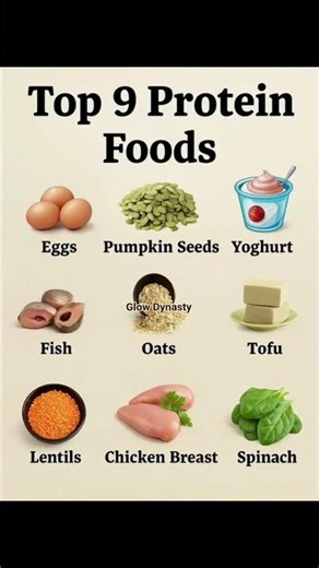TOP 9 PROTEIN FOODS! 💪🔥 Build Muscle, Boost Energy & Stay Full Longer!🌱 #shorts