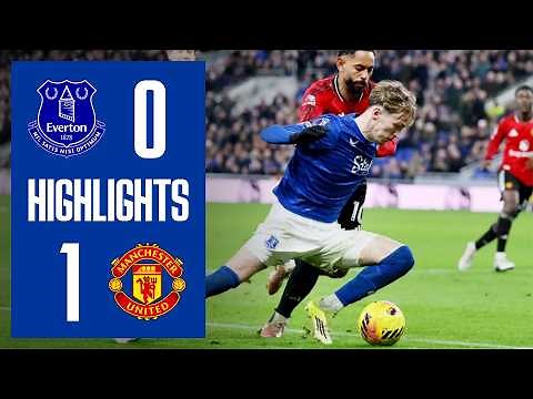 EVERTON 0-1 MANCHESTER UNITED| Premier League highlights