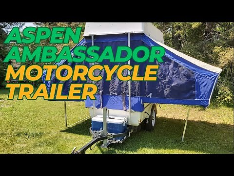 The Aspen Ambassador Motorcycle Trailer: Pop-up Luxury for the Adventure Seeker!