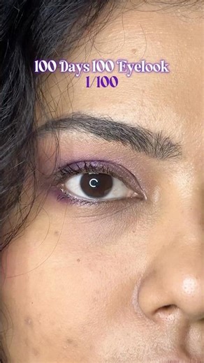 Purple eye look for Day 1 of 100 days 100 eyelook challenge 🪷 #eyelook #makeuptutorial #shortsfeed