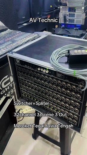 Switcher Spliter 32channel 3 Scene 3 Out setup Meroket Tegal