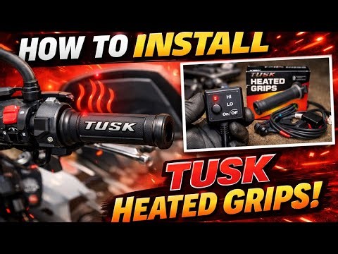 How to Install TUSK heated Grips on your Quad, Dirtbike, or ATV!!!
