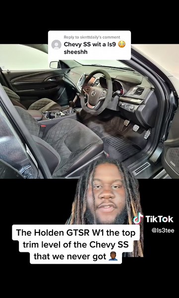 The Holden GTSR W1 the top trim level of the Chevy SS that we never got 🤦🏾‍♂️