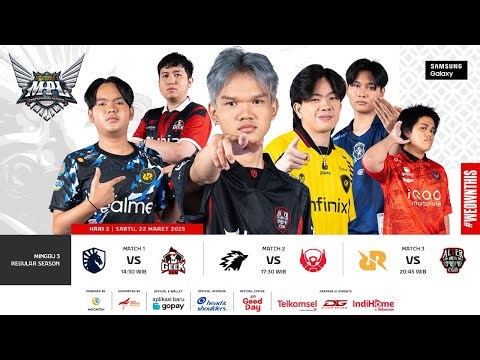 🔴 LIVE | MPL ID S15 | Regular Season Hari 2 Minggu 3 | Bahasa Indonesia
