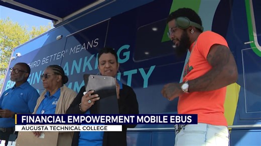 Fifth Third Bank Financial Empowerment Mobile eBus visits Augusta Technical College