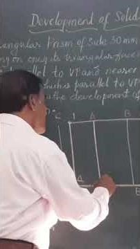 Development of Triangular Prism/ Engineering Drawing