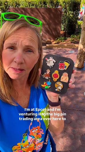 Disney Pintopia on Instagram: "🤗💫Today, we ventured into Epcot’s pin trading area to hunt for the last pieces of our Home Alone set! We’re on the lookout for the tarantula, the pizza box, and the Home Alone logo. I know this area sometimes gets a bad rap for having “shark” traders, but I have to say, everyone we met was incredibly kind, friendly, and helpful. 🚫🦈 So, if you find yourself at Epcot, be sure to check out the pin traders! Happy collecting, everyone!"