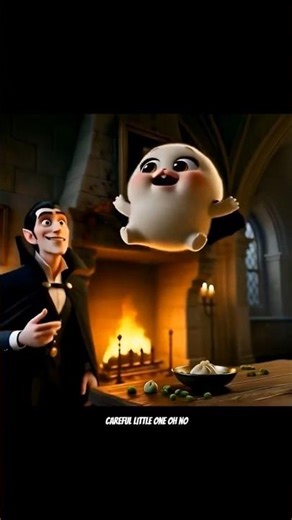 Cute Dumpling Turns Into a Tiny Dracula 🧛‍♂️🥟