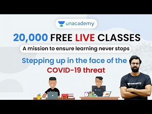 20,000 Live Free Classes | A Mission by Unacademy to Ensure Learning Never Stops