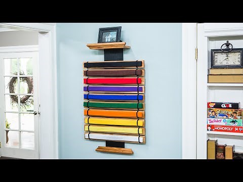 DIY Karate Belt Display - Home & Family