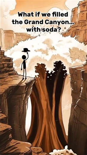 What If You Filled The Grand Canyon With Soda? #shorts #whatif
