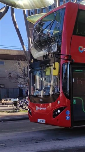 Route 308 LJ17 WUA 13155 departing Stratford Bus Station
