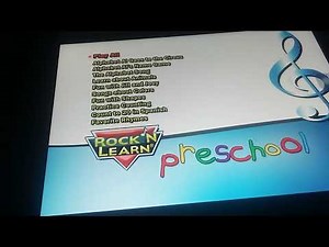 Rock n learn preschool dvd 2010 menu