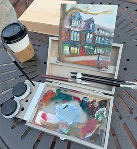 Compact Plein Air Kit: Box N Paint POCKET System - Artist Easel - Etsy