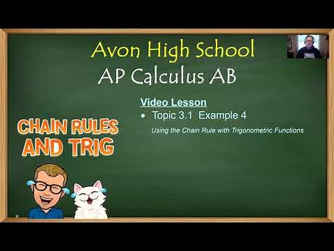 Avon High School - AP Calculus AB - Topic 3.1 - Example 4 (The Chain Rule with Trig Functions)