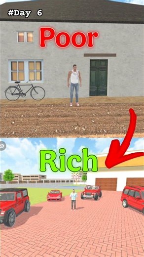 Poor To Rich 🤑 Day 6 | Indian Theft Auto | #gta #challenge #indiantheftauto #viral #shorts #trending