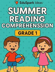 Summer Reading Comprehension Worksheets | Grade 1 | 10 Passages with Questions