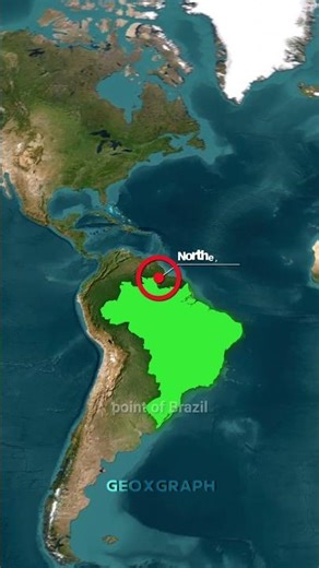 Why Maps Make Brazil Look Smaller 🤯 #geography #facts #fyp