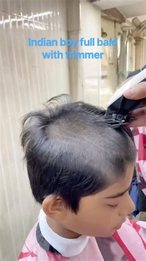 Full Headshave with Trimmer ✂️ #Shorts #Headshave #HeadShave #LongHairToBald #ASMR #satisfying