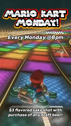 The Race is on! Join us every Monday for Mario Kart Monday! Challenge...