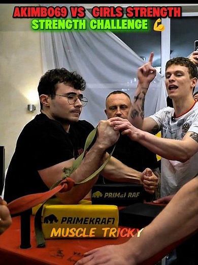 🔥 Akimbo69 vs Girls & Boys: Ultimate Arm Strength Challenge! 💪#armwrestling #strength #shorts