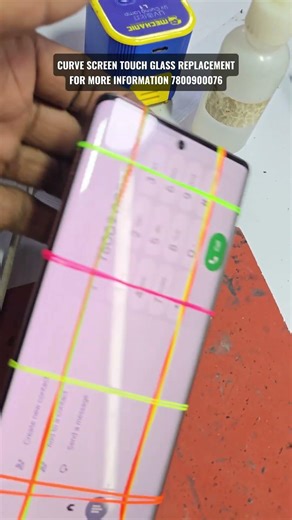 CURVE SCREEN TOUCH GLASS REPLACEMENT | M MOBILE GHOSI #curvedisplayrepair #mobilerepairing #ghosi