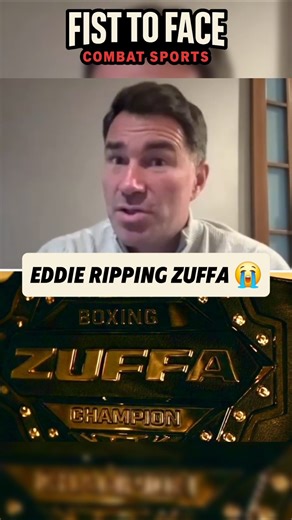 Eddie Hearn ripping the Zuffa belt 😂 #boxing #eddiehearn #danawhite