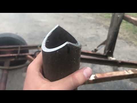 How to cut saddles in pipe using a chop saw
