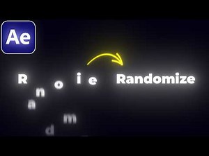 Smooth Randomized Text Animation in After Effects