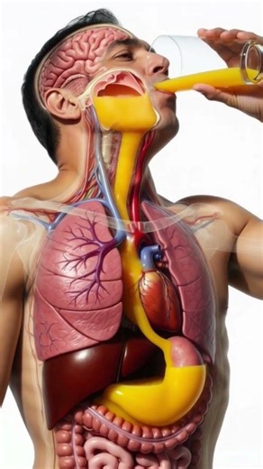 What happens inside your body when you drink orange juice? 🍊🥤