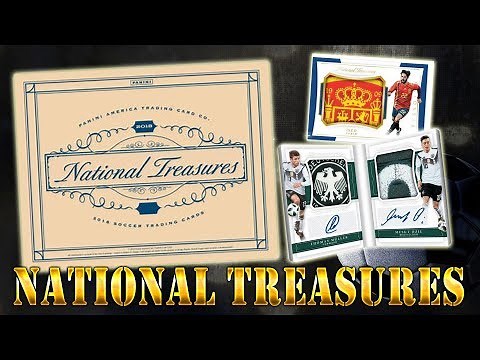 Panini NATIONAL TREASURES SOCCER 2018 FULL BOX UNBOXING OPENING