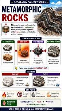 Metamorphic rocks formation explained |geography