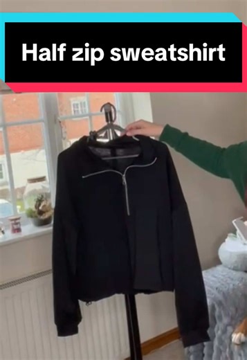 Loving this half-zip sweatshirt for chilled days. The drawstring hem gives a really flattering fit and it’s so easy to throw on with leggings or jeans. It’s now £8.05 (was £15.49) #tiktokmademebuyit #newyearnewme #halfzipsweatshirt #chicqn #endofyeardeals