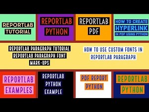 REPORTLAB|REPORTLAB PYTHON TUTORIAL|How To Create Reportlab Paragraph with Custom Font|PART:21