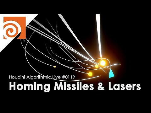 Houdini Algorithmic Live #119 - Homing Missiles & Lasers (Itano Circus)