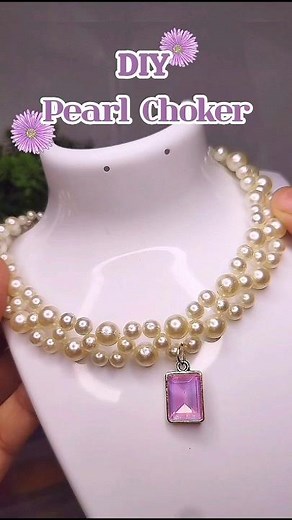 Elegant Pearl Choker DIY ✨ | Easy Handmade Jewelry