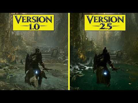 Lords of the Fallen 1.0 vs 2.5 Versions PS5 Pro Graphics Comparison