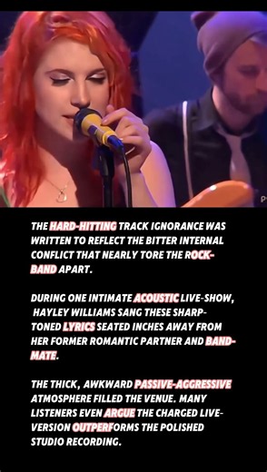 Tense Live‑Performance Story Behind Paramore’s Song Ignorance #rockband #liveperformance