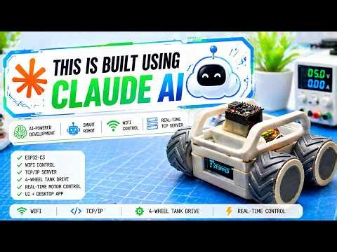 DIY ESP32 Robot with Live Motor Control UI | Claude AI Build | Complete tutorial