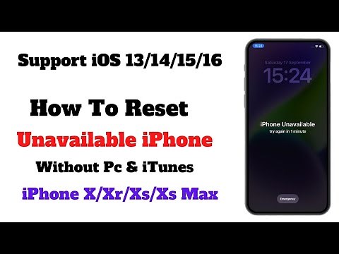 How To Reset Unavailable iPhone - Reset Disable iPhone - Remove Apple iD - Unlock Unavailable iPhone