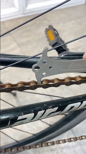 This simple tool determines bike chain wear #tips #bicycle #bikelife