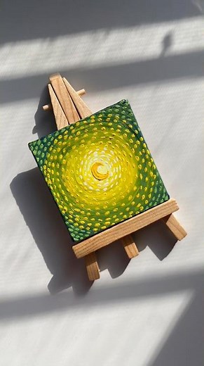 ✨Satisfying Mini Canvas Painting✨Ep-3 | Acrylic painting #art #painting #canvaspainting #shorts